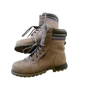 Caterpillar Women's Echo Resorption Waterproof Steel Toe Work Boots Size 9 Grey